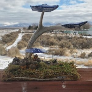 Mushroom Fairy Antler Tree