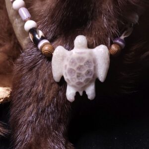 Amethyst Turtle Necklace