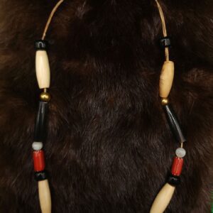 Red, White, And Black Necklace