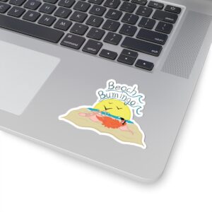 Beach Bumingo Flamingo Kiss-Cut Stickers
