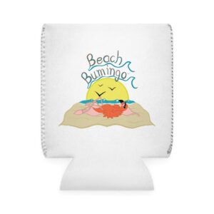 Beach Bumingo Flamingo Can Cooler Sleeve