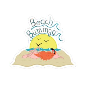 Beach Bumingo Flamingo Kiss-Cut Stickers