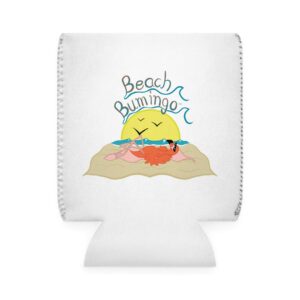Beach Bumingo Flamingo Can Cooler Sleeve