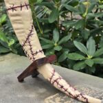 Stitched/Skin — Hand-Carved Macabre Drinking Horn