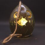 Spooklamps — Hand-Carved Halloween Coconut Fairy Light Lanterns